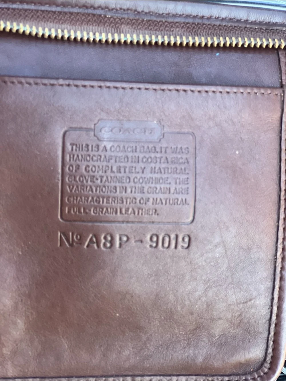 Coach Brown Leather Bucket Bag 1998